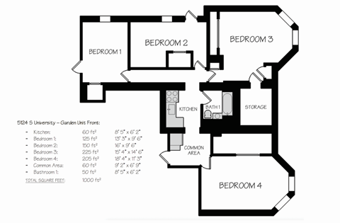 5124 S University Ave 2-4 Beds Apartment for Rent - Photo Gallery 14